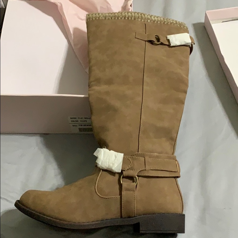 tan boots from just fab size 7.5